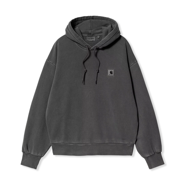 Carhartt WIP Hooded Nelson Sweat, Graphite Garment Dyed