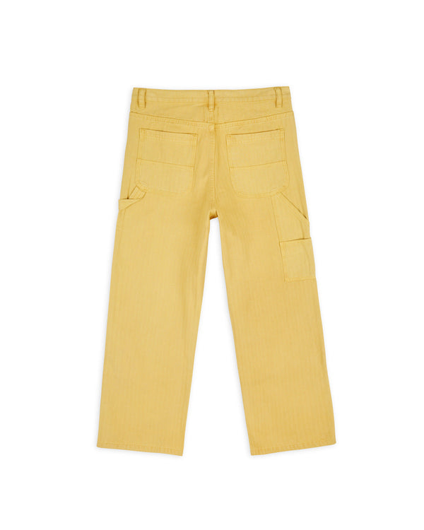 Brain Dead Women's Herringbone Pant, Mustard