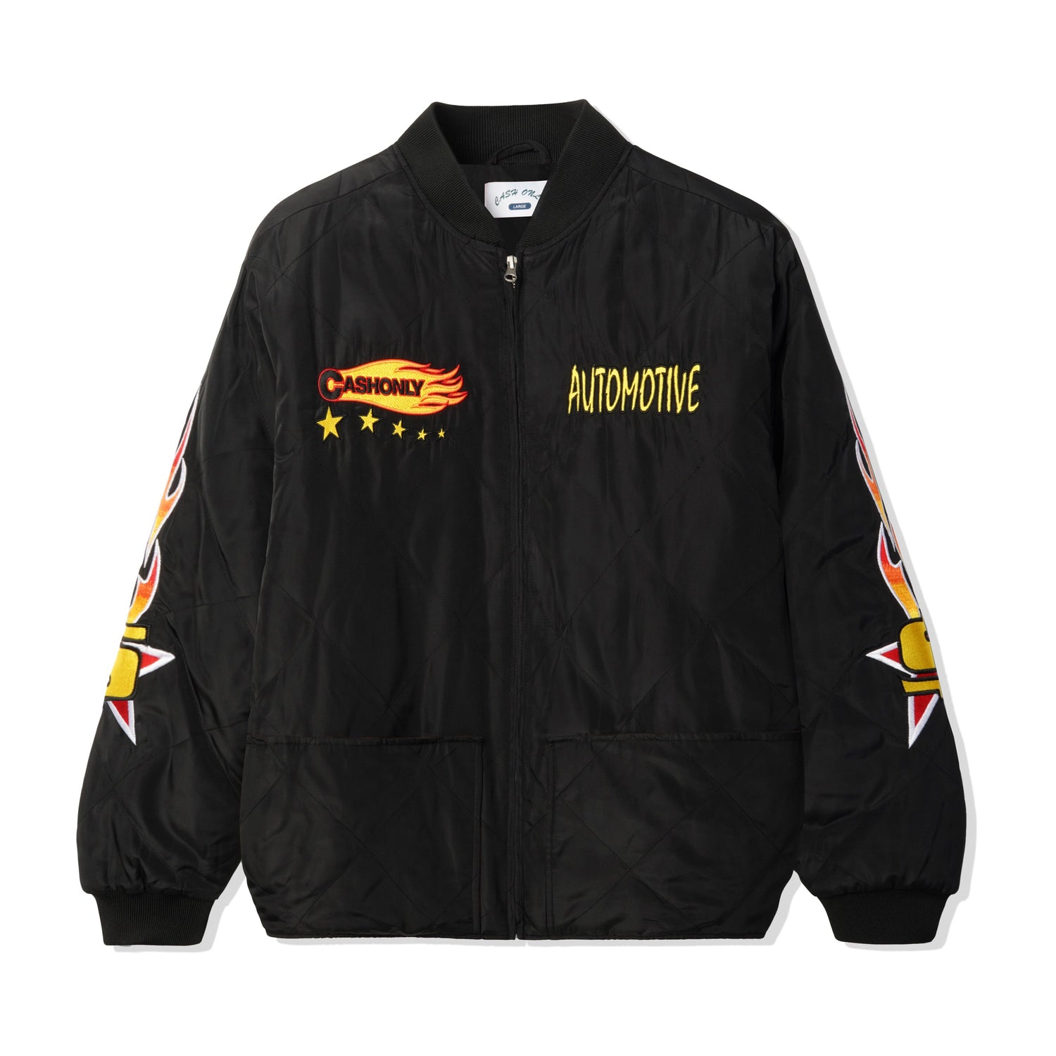 Automotive Puffer Jacket Black Lo Fi automotive-puffer-jacket-black-lo-fi