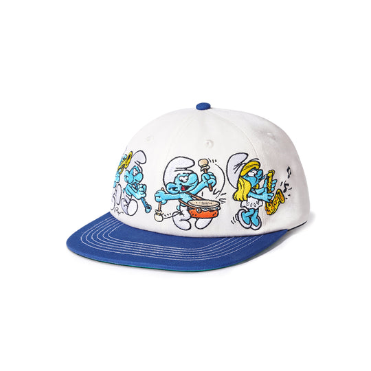 Band 6 Panel Cap, Cream / Royal