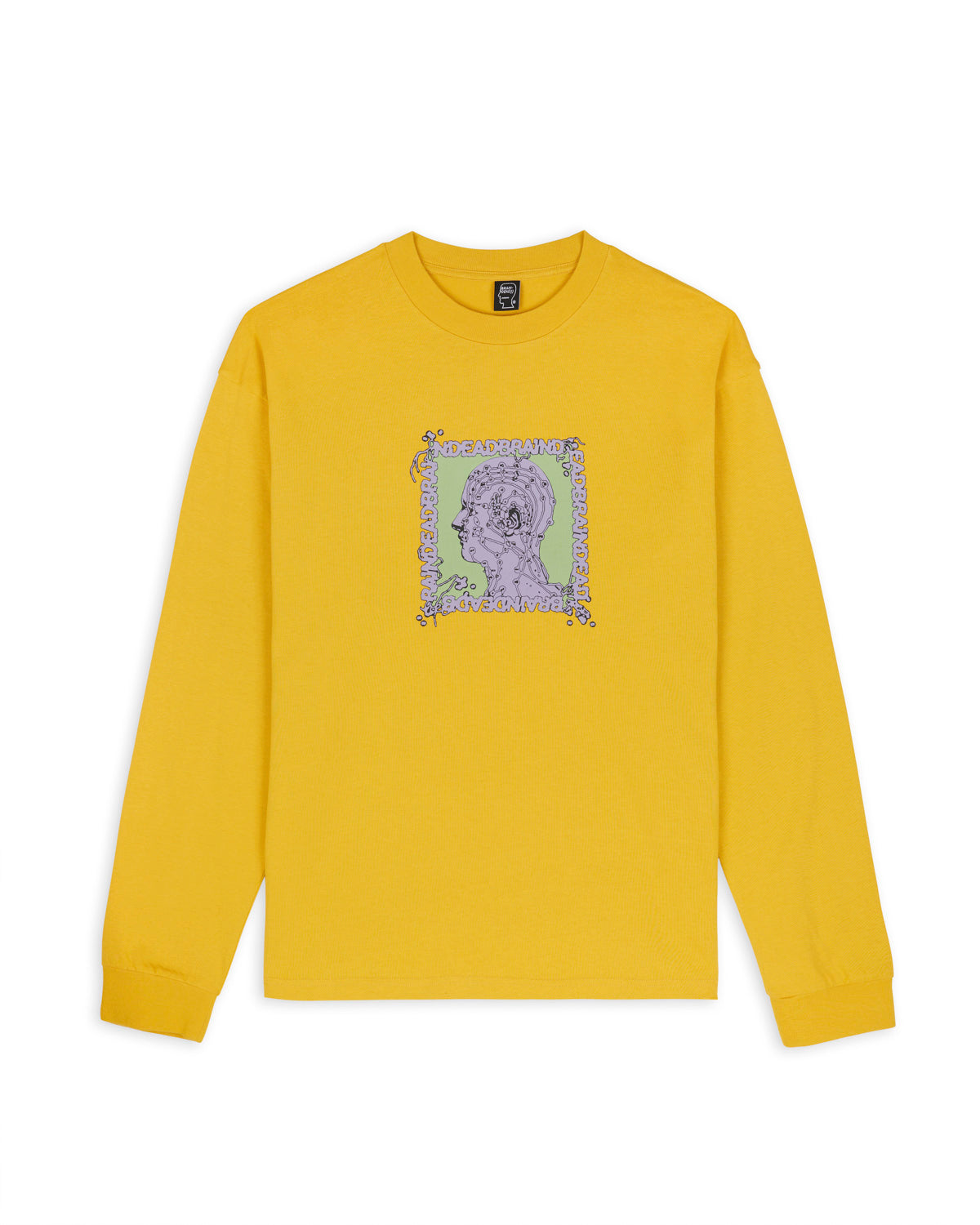 Brain Scanner L/S Tee, Mustard