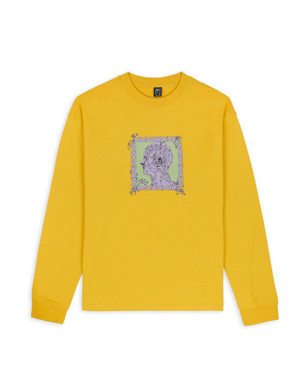 Brain Dead Brain Scanner L/S Tee, Mustard