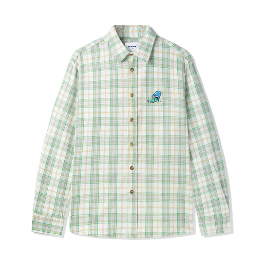 Bucket Plaid Shirt, Sage