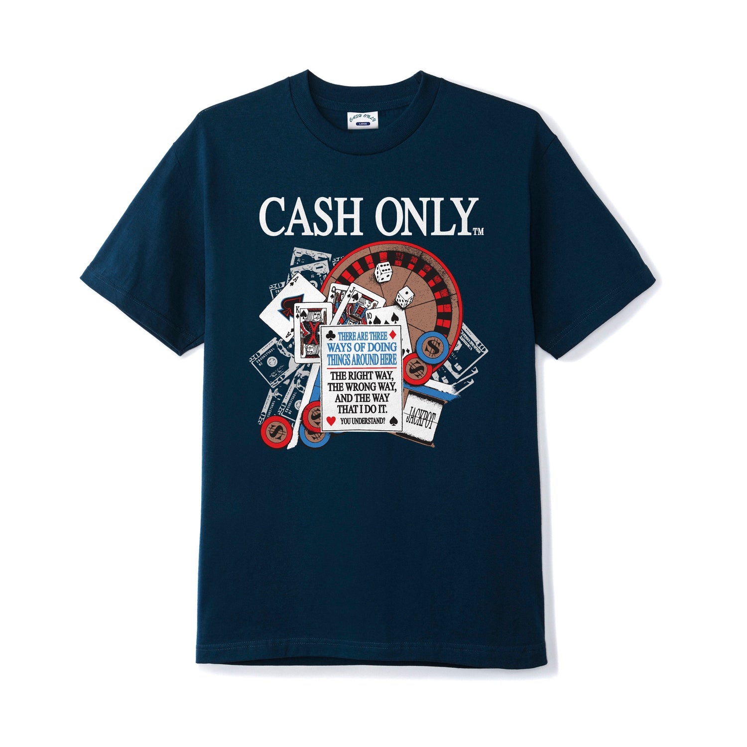 Casino Tee, Navy