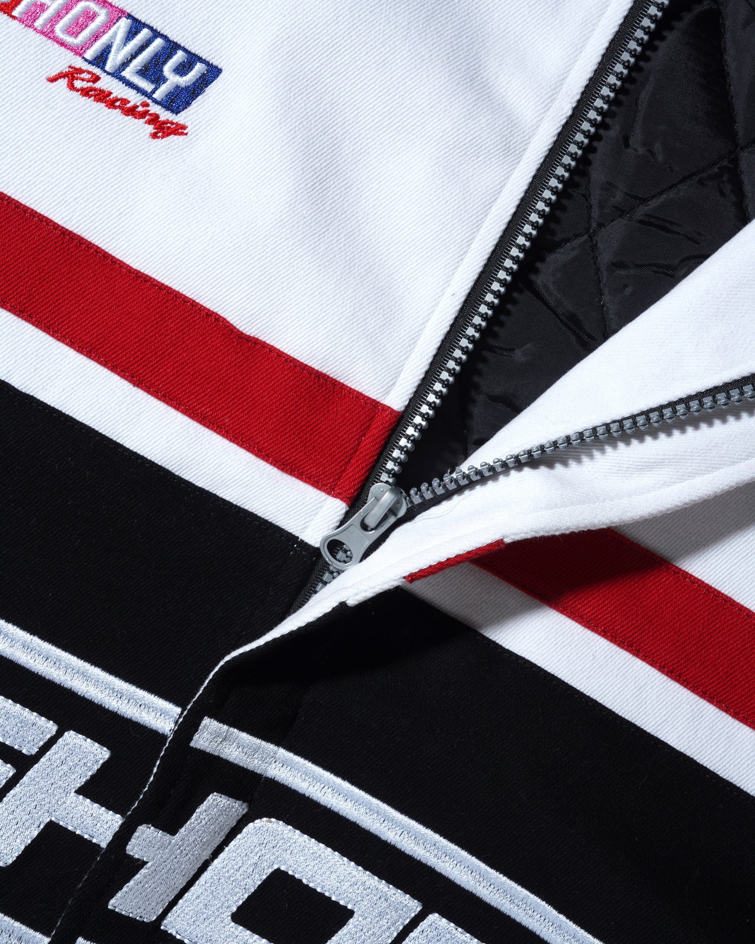 Racing Jacket, White / Black