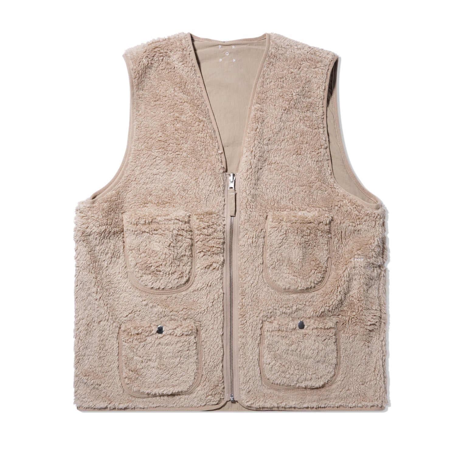 Harold Reversible Vest, White Pepper