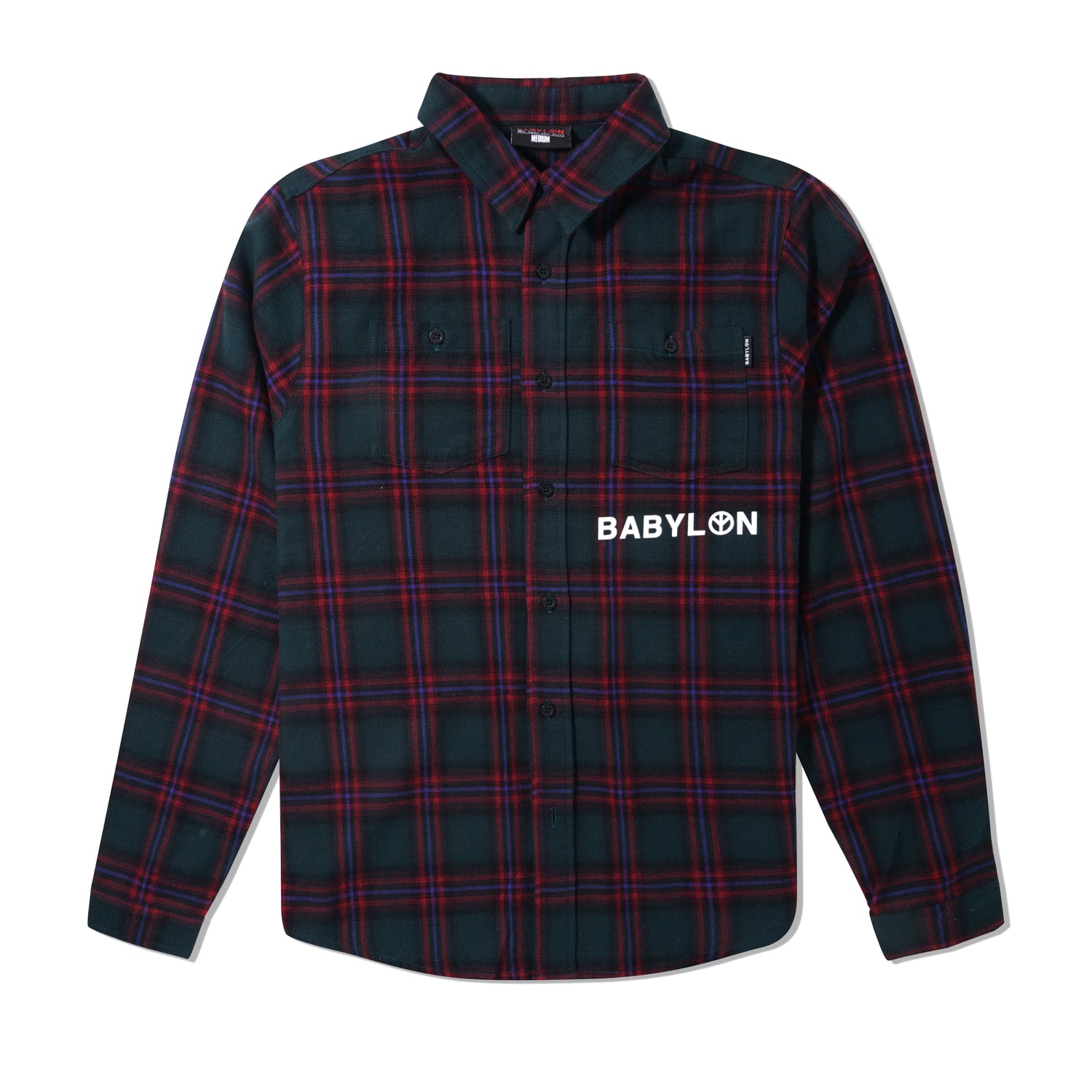 Destroy To Create Button Up Shirt, Forest Green