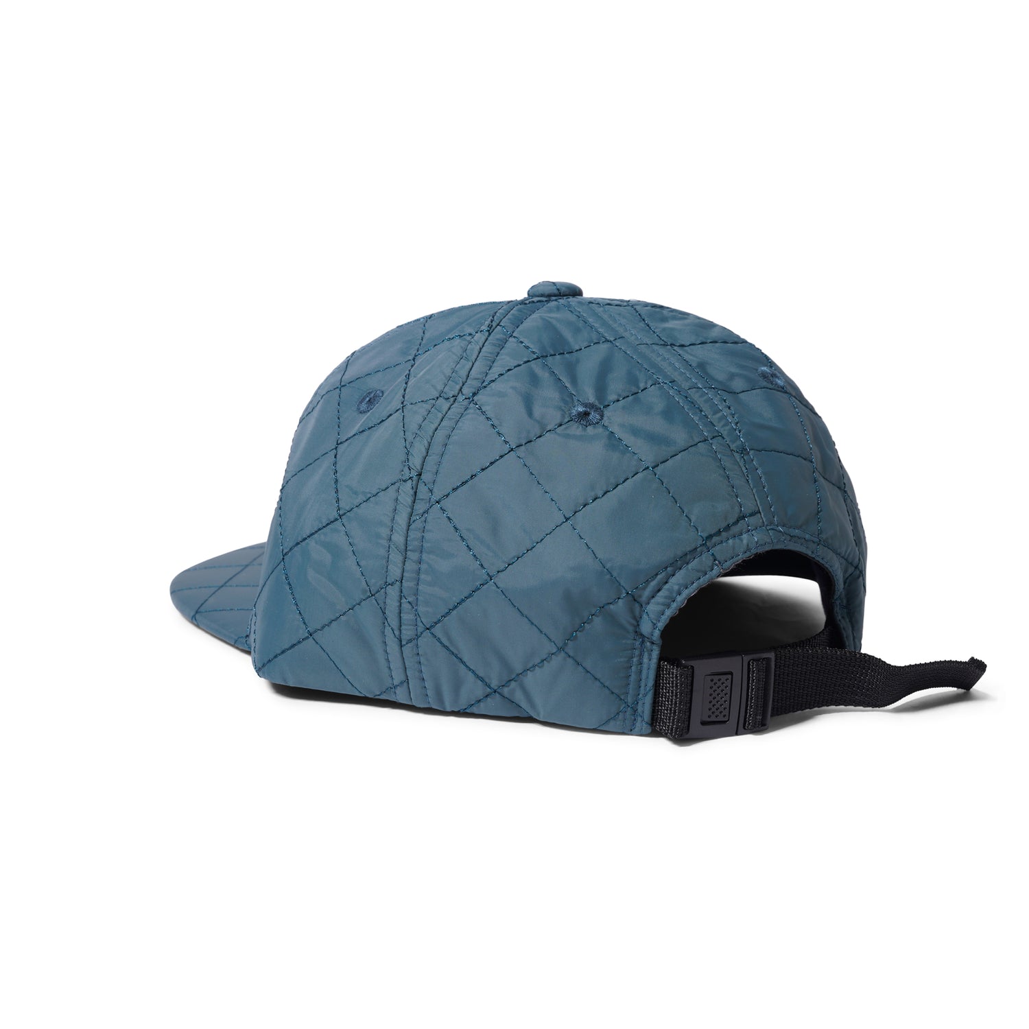 Quilted Spiral 6 Panel Hat, Teal