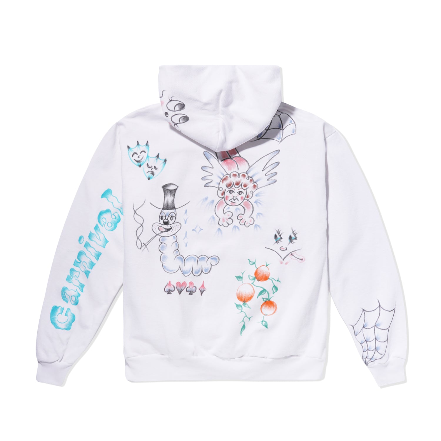 Heart Cooked Brain Pullover, White