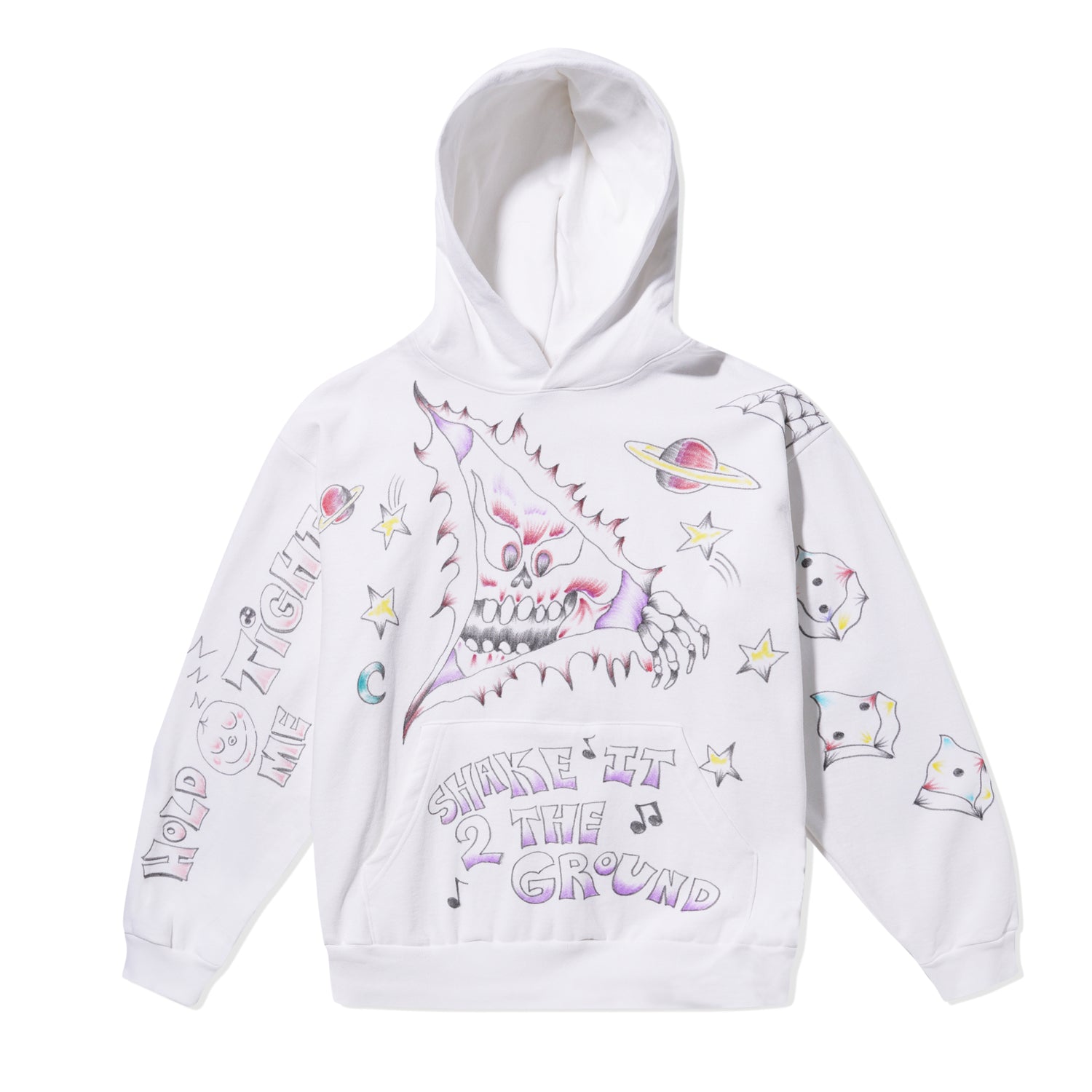 Shake It 2 The Ground Pullover, White