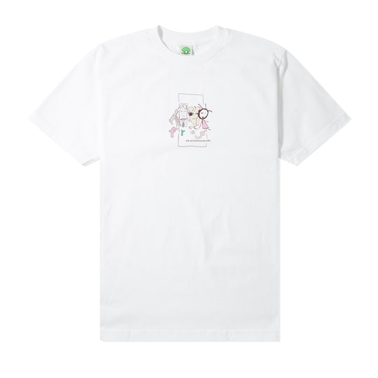 Long Day Logo Tee, White