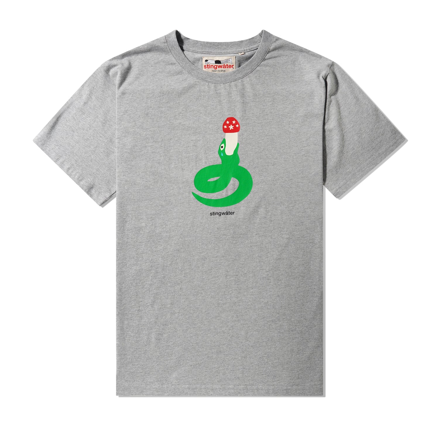 Groeing Snake Tee, Heather Grey