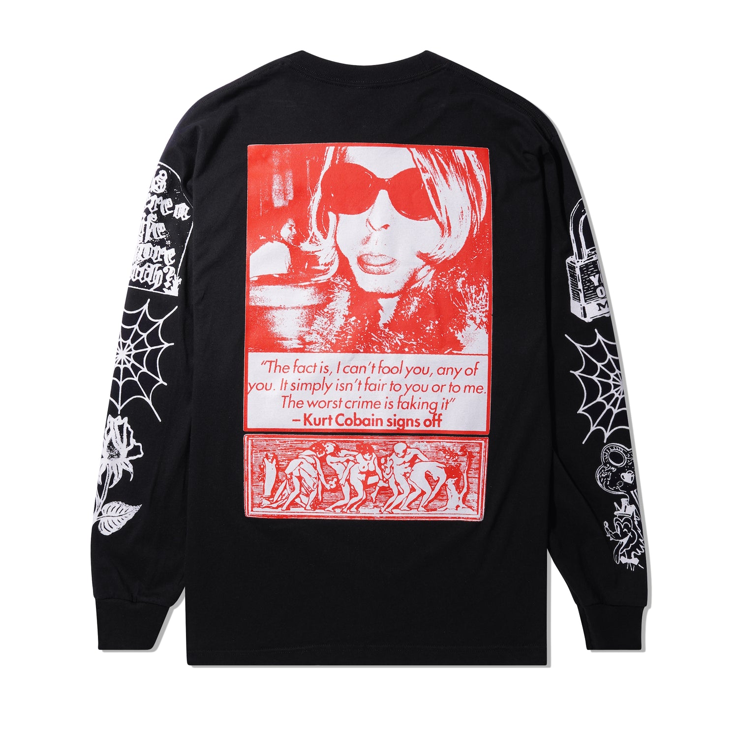 The Light Pours Out Of Me L/S Tee, Black
