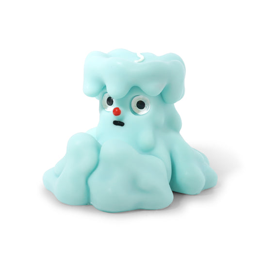 Sitting Candle Boy, Ice Blue