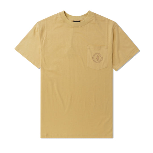 Organic Embroidery Pocket Tee, Sand
