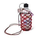 Bottle Bag Original, Brown / Red / Black