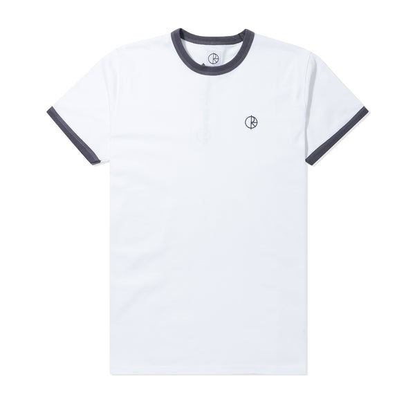 Polar Skate Co. Rios Ringer Tee, White / Graphite