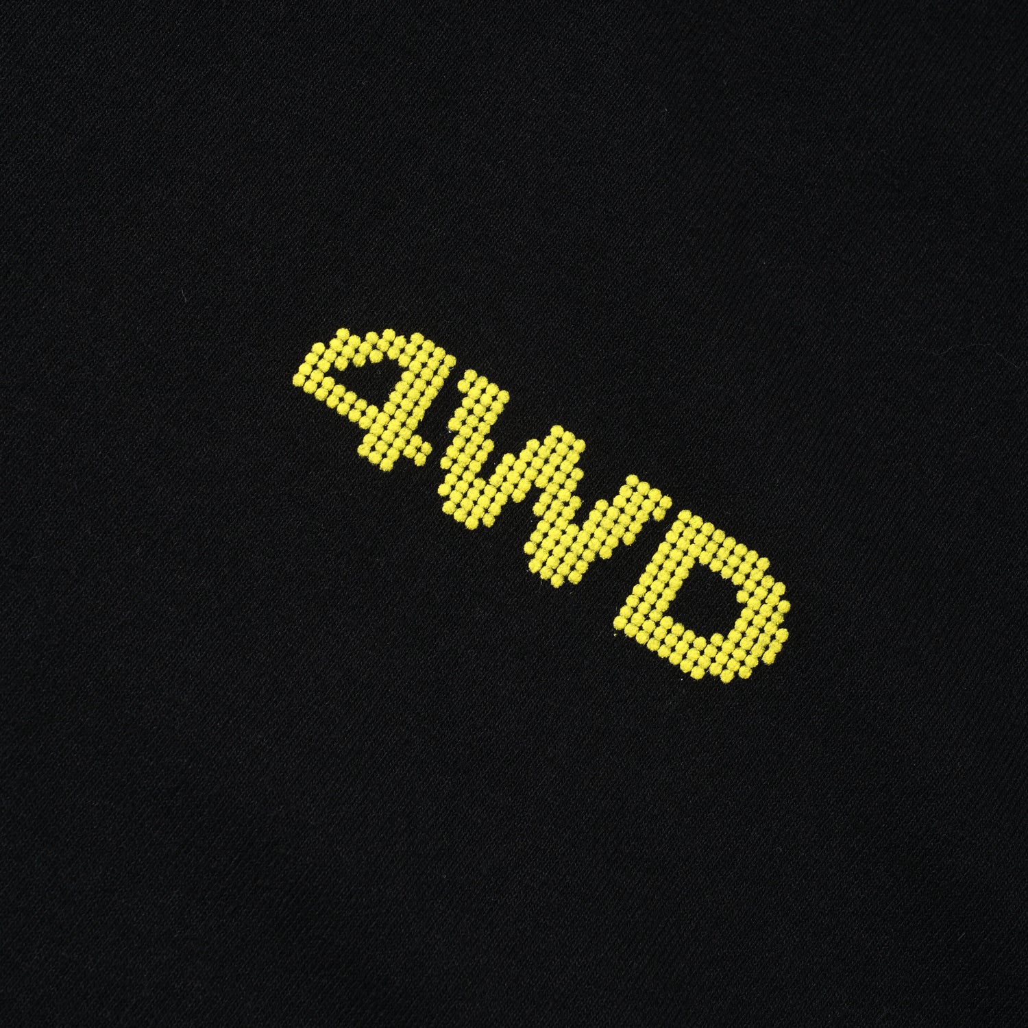 Halftone Logo Tee, Black / Yellow