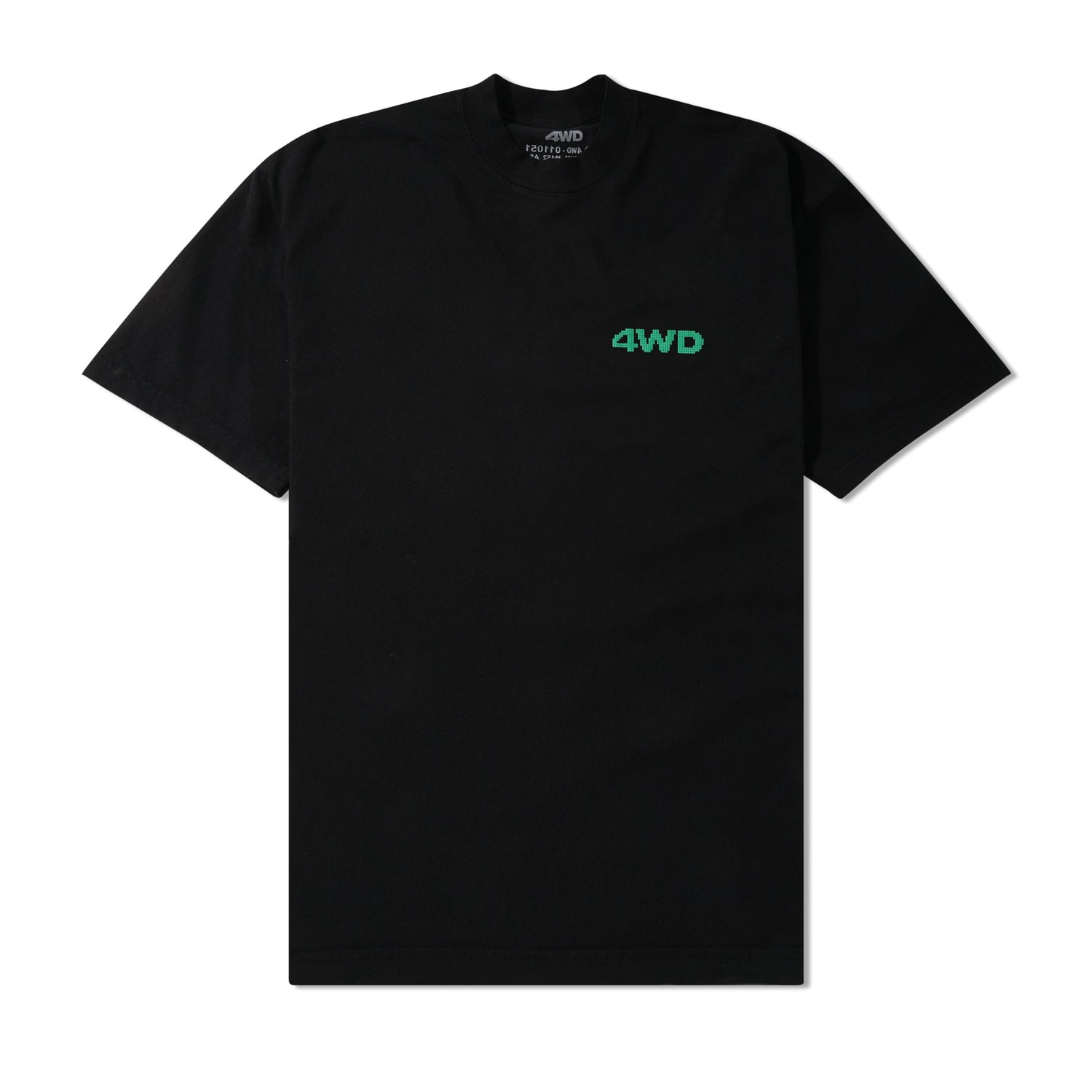 Halftone Logo Tee, Black / Green