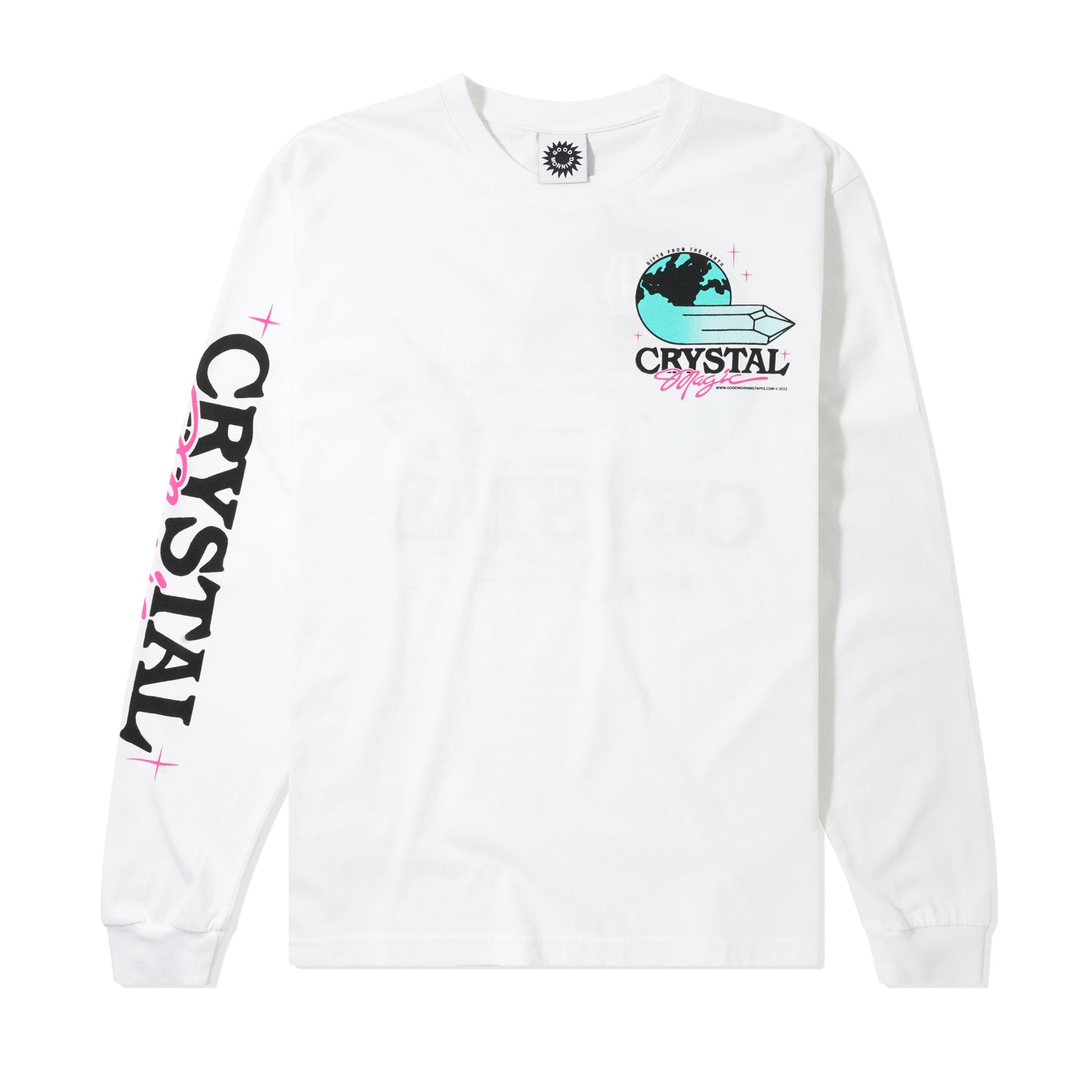 Crystal Magic L/S Tee, White