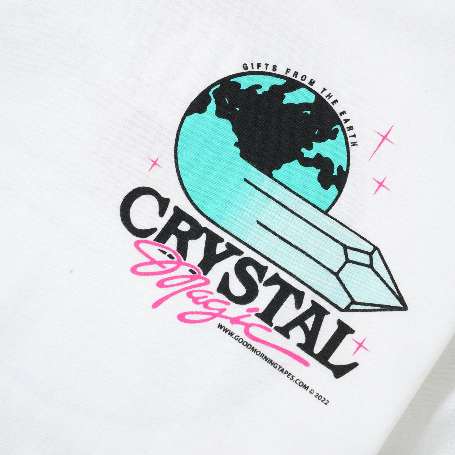 Crystal Magic L/S Tee, White