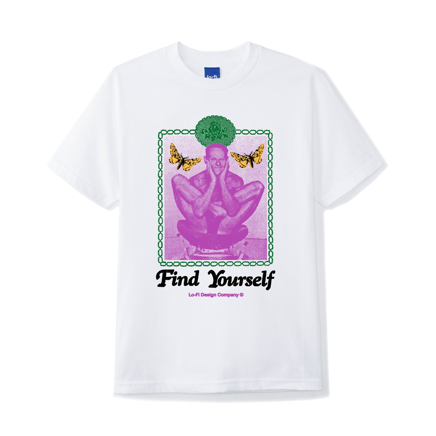 Find Yourself Tee, White