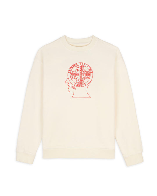 Invisible Forces Crewneck, Cream
