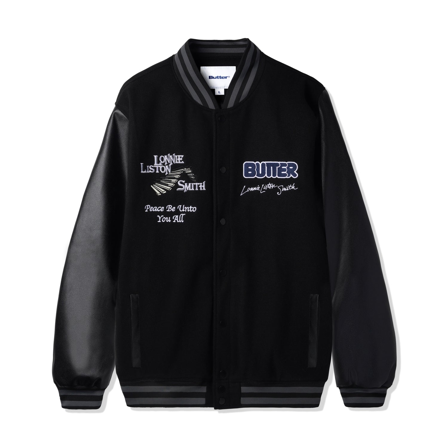 Lonnie Varsity Jacket, Black