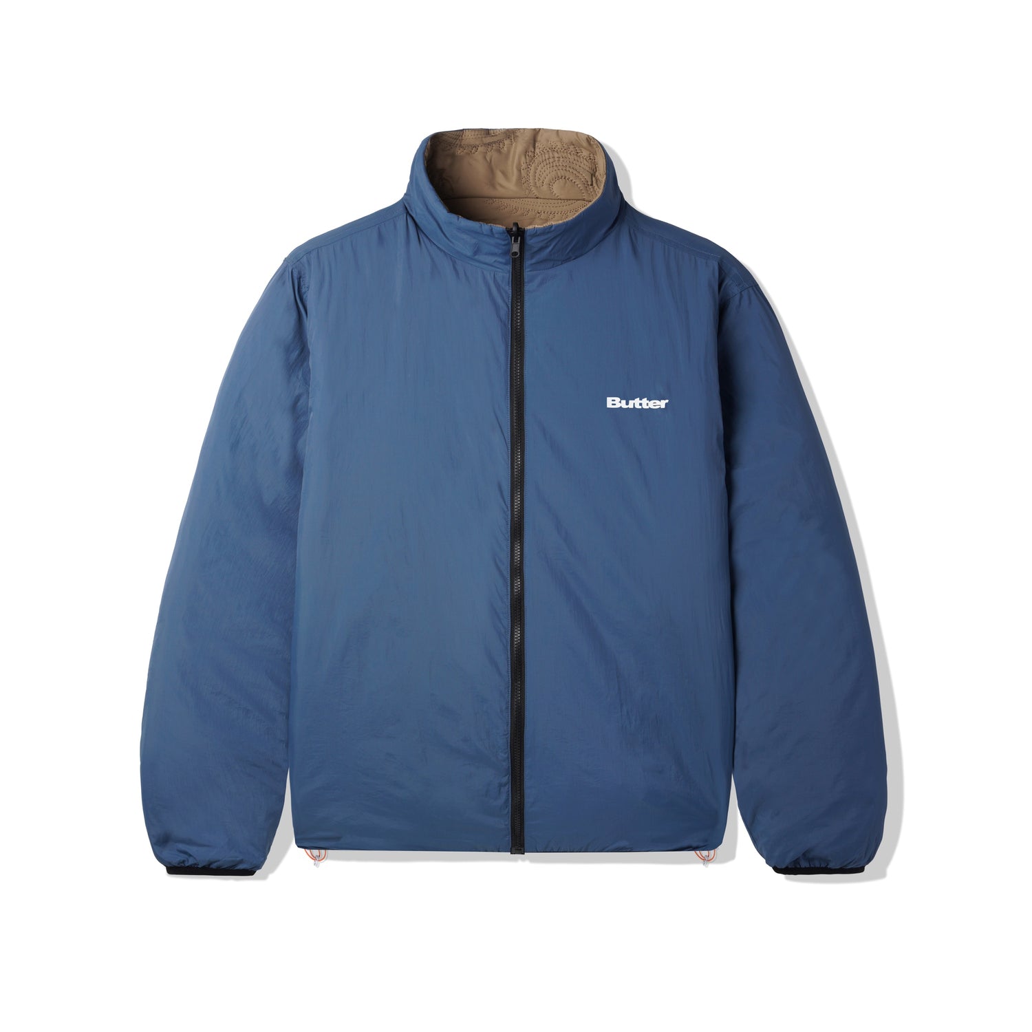 Paisley Reversible Puffer Jacket, Khaki