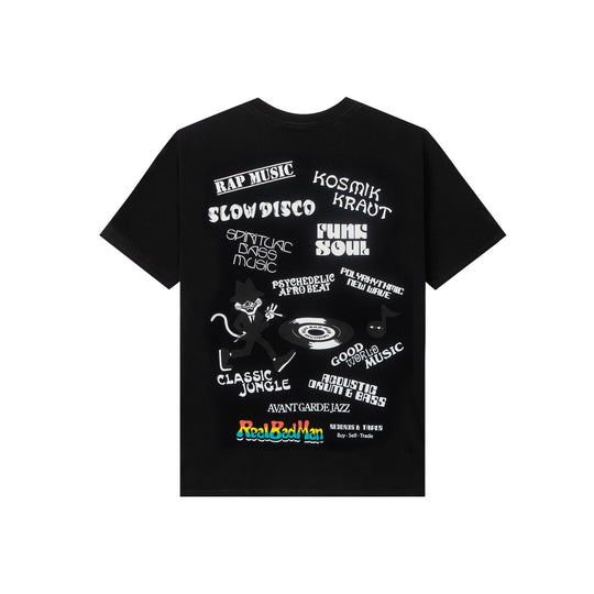 Records & Tapes Tee, Black
