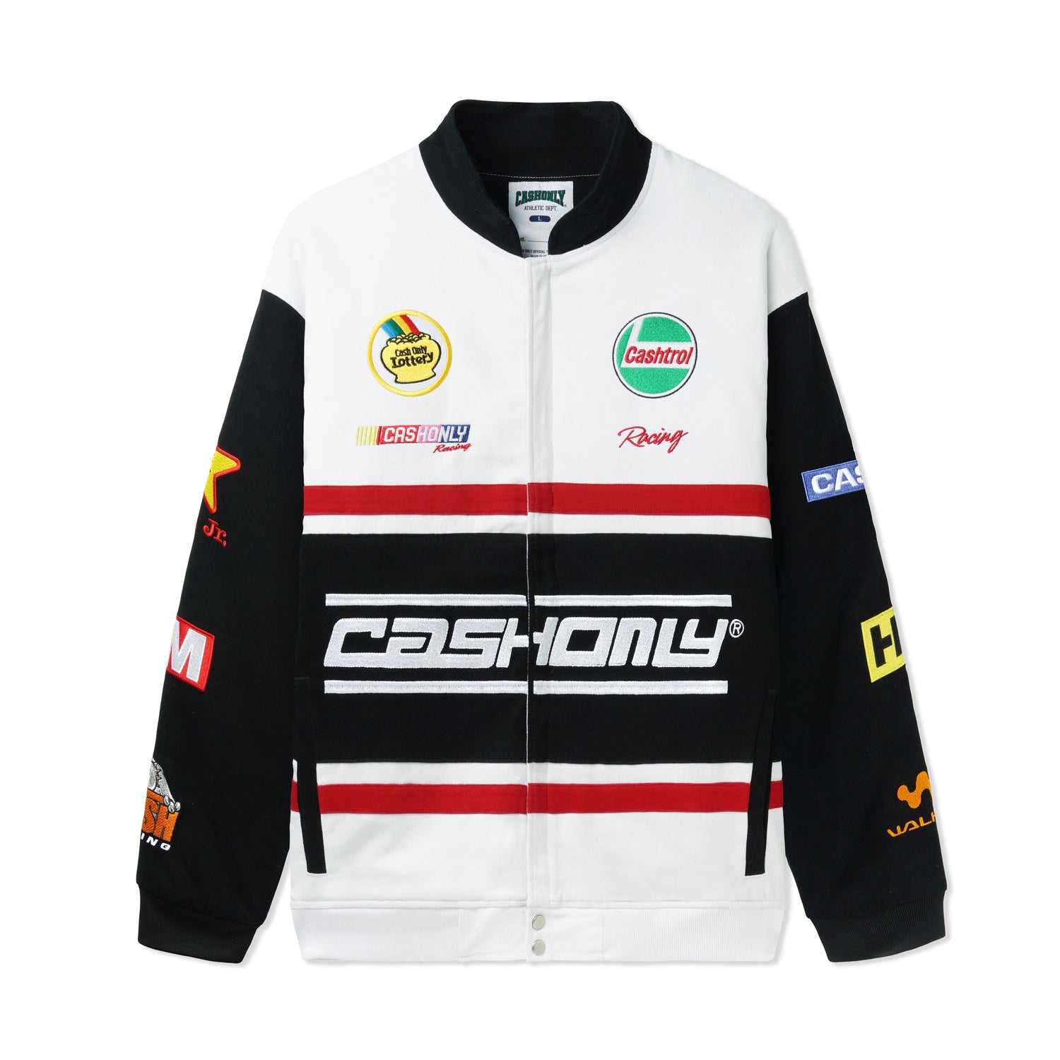 Racing Jacket, White / Black