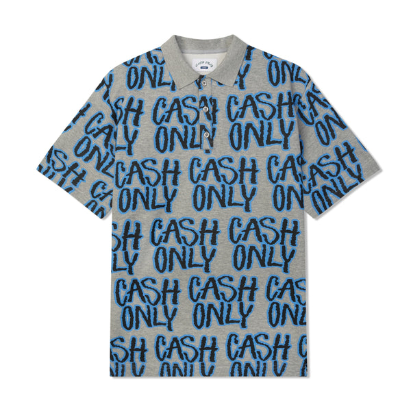 Cash Only Scratch Polo, Ash