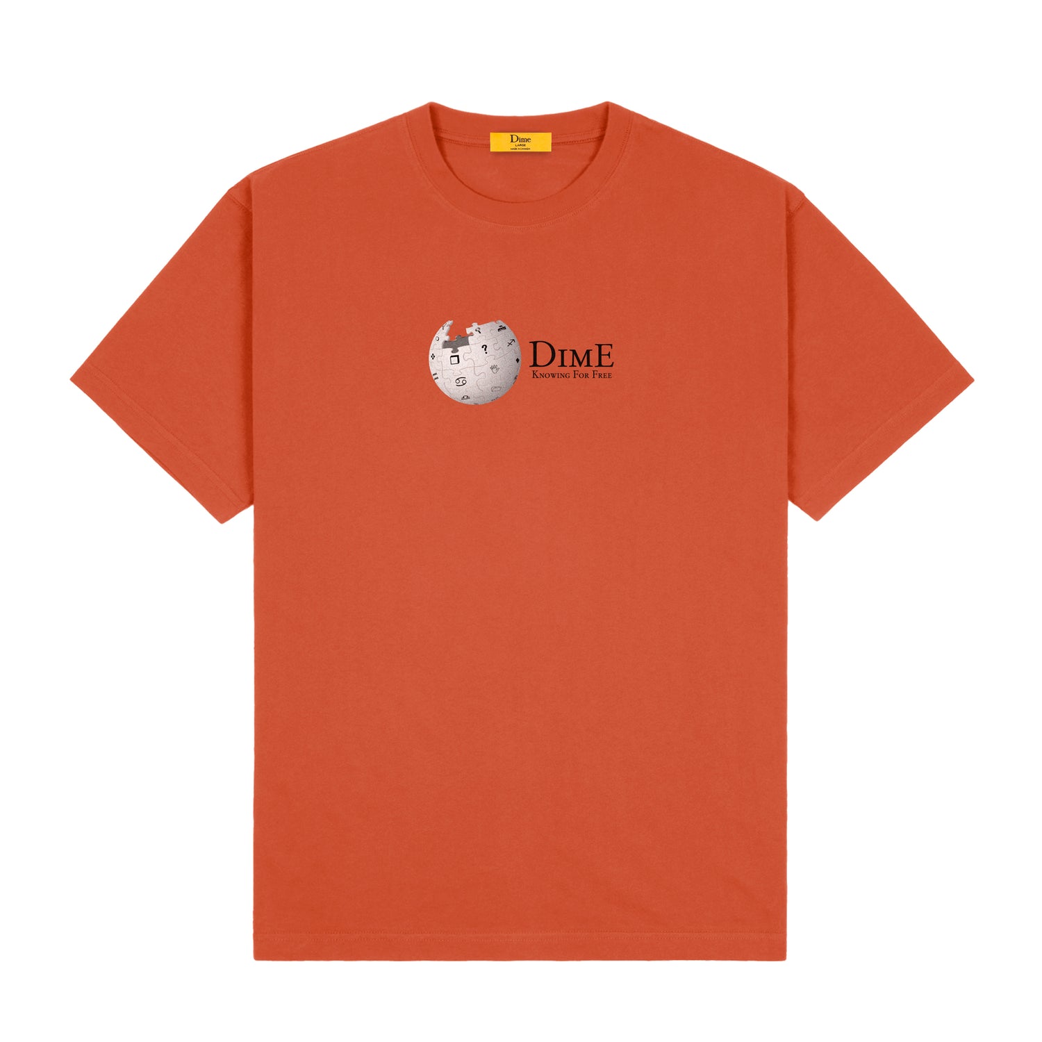 Dimepedia Tee, Autumn Red