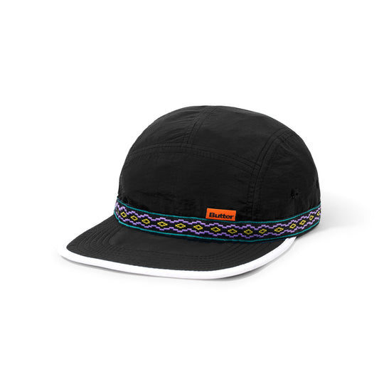 Trek 5 Panel Cap, Black