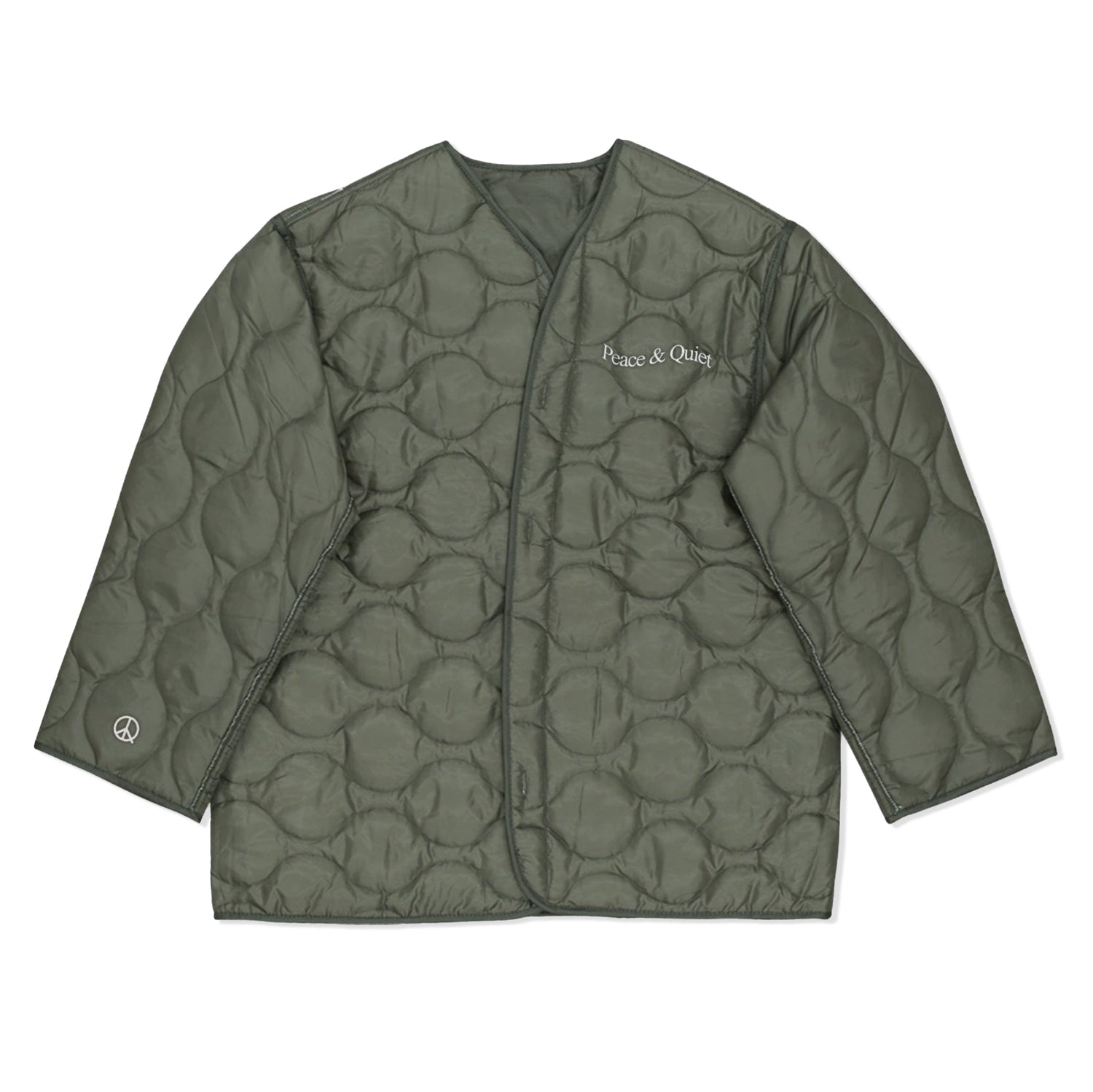 Wordmark Liner Jacket, Olive