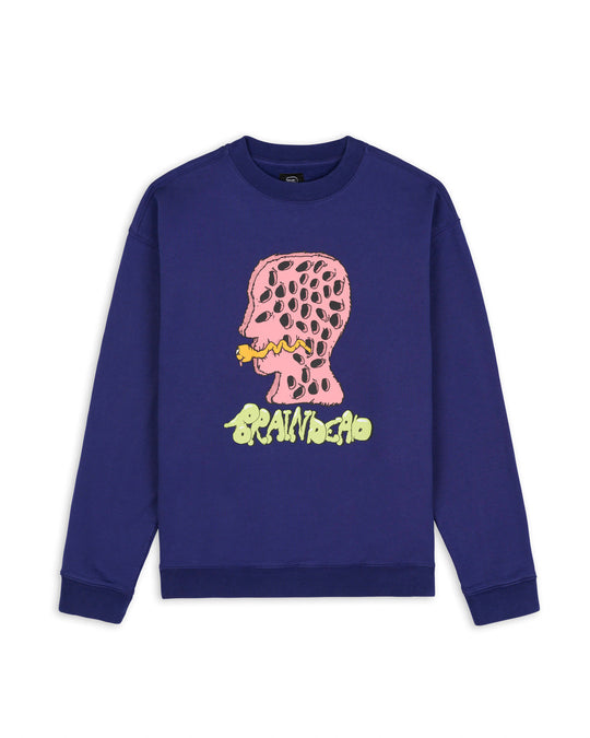 Worm Hole Crewneck, Slate