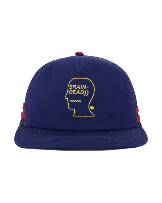 Logohead 5 Panel Trucker Cap, Navy