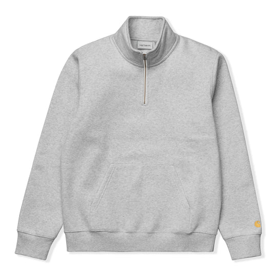 Chase Neck Zip Sweatshirt, Heather Grey