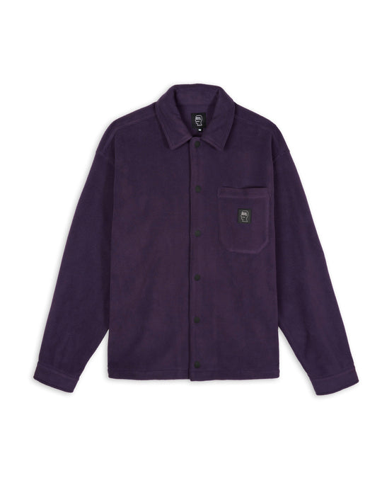 Polar Fleece Climber Shirt, Purple
